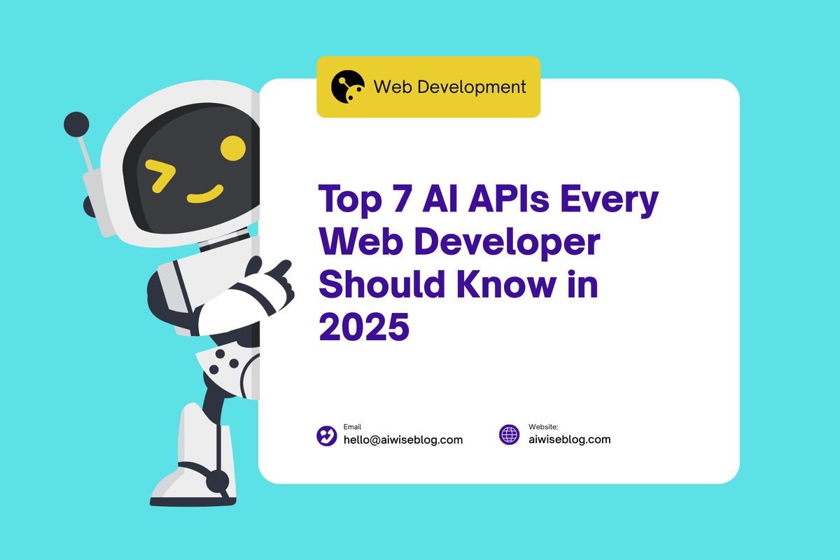 Top 7 AI APIs Every Web Developer Should Know In 2025