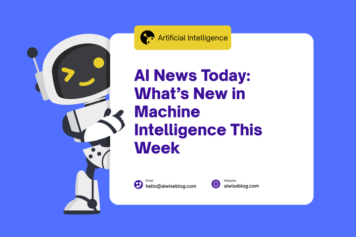 AI News Today: What’s New in Machine Intelligence This Week